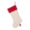 Glitzhome® LED Embroidered Linen Christmas Stocking & Tree Skirt Set